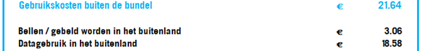 Bellen / gebeld worden in het buitenland